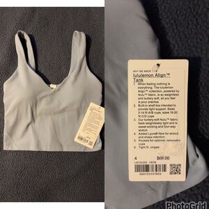 lululemon athletica Align Tank Top in Light Gray
